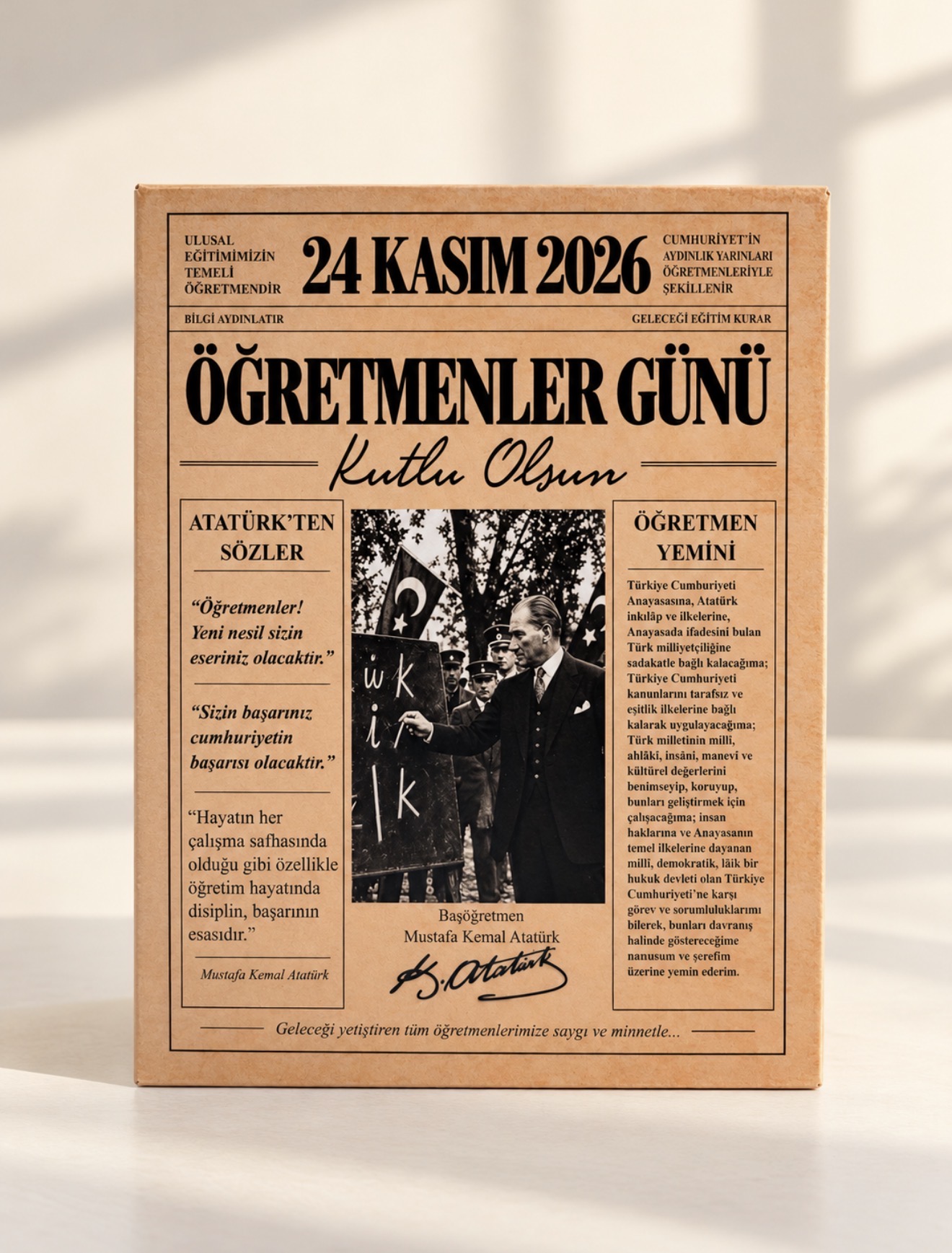 Öğretmenler Günü Çikolata Kutusu